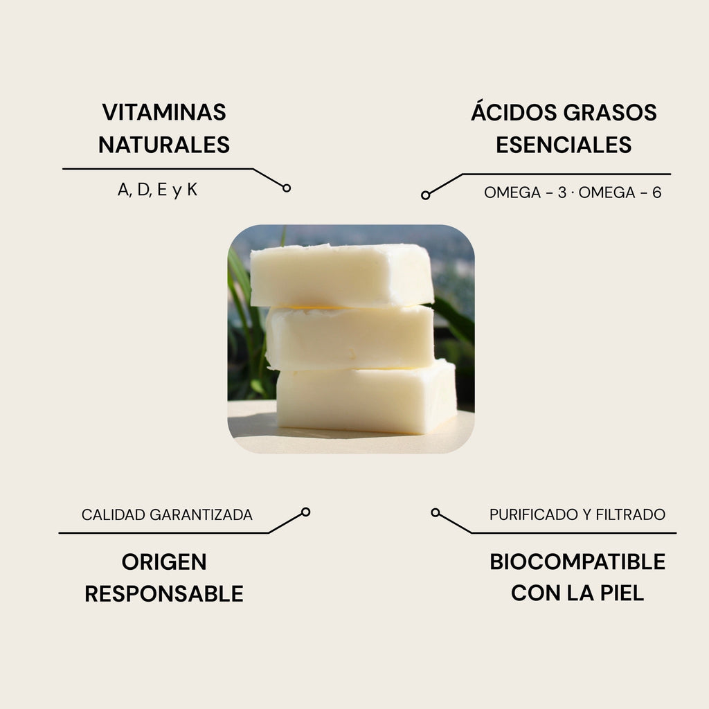 Vitaminas naturales, acidos grasos esenciales, origen responsable y biocompatible con la piel