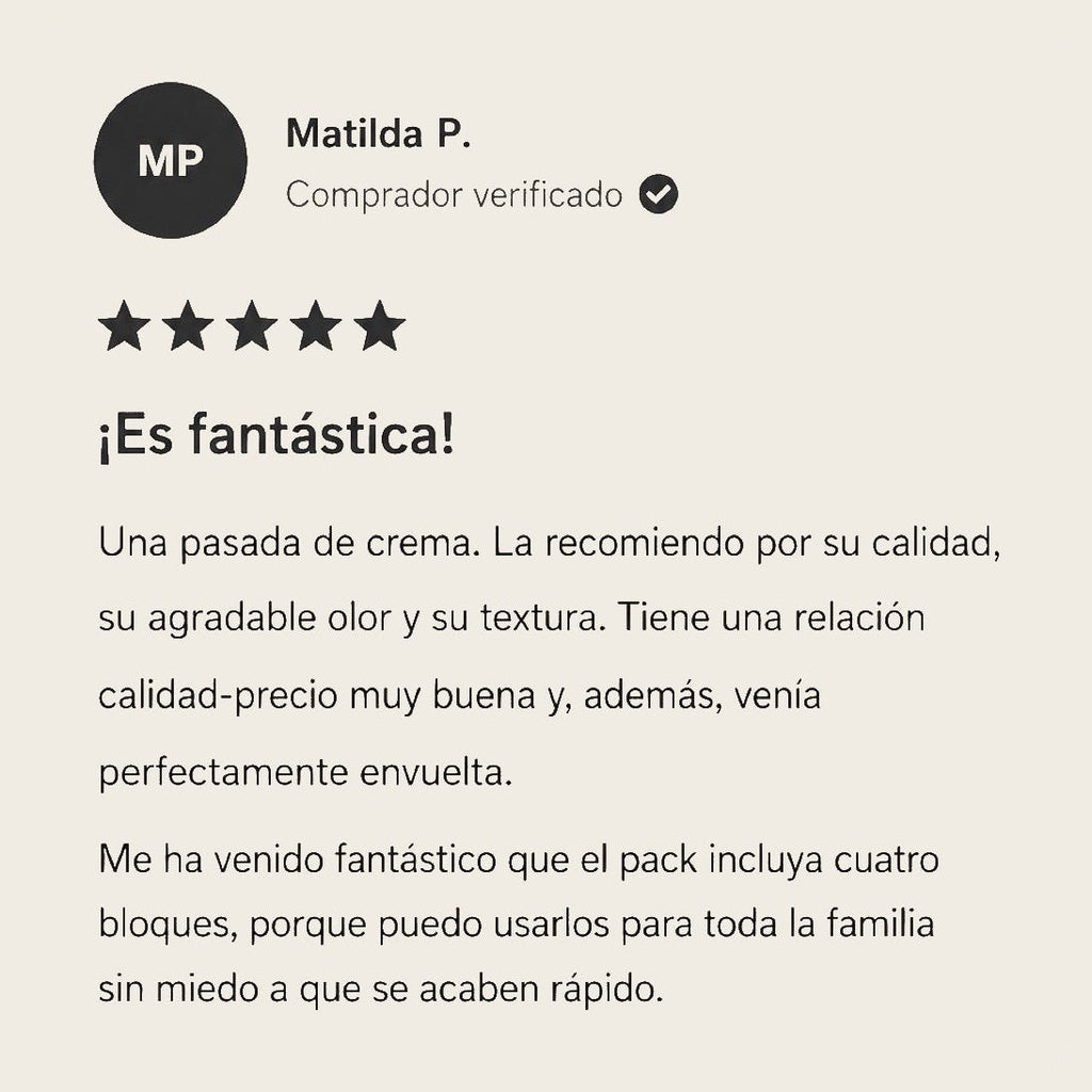 Resena de cinco estrellas de Matilda P., compradora verificada: es fantastica